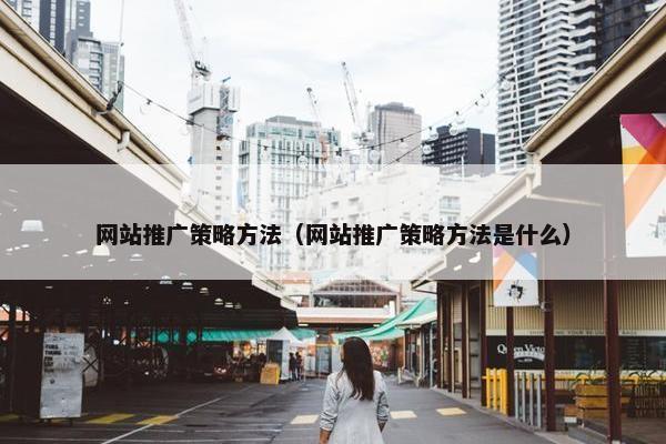 网站推广策略方法（网站推广策略方法是什么）