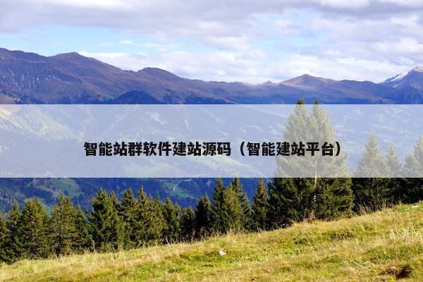 智能站群软件建站源码（智能建站平台）