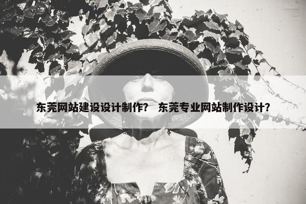 东莞网站建设设计制作？ 东莞专业网站制作设计？