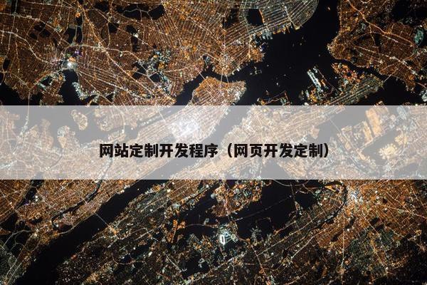 网站定制开发程序（网页开发定制）