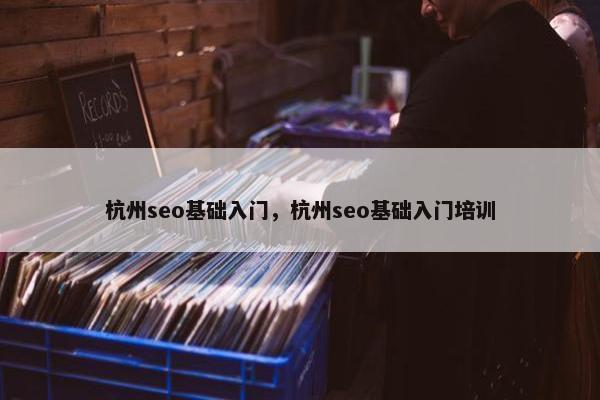 杭州seo基础入门，杭州seo基础入门培训
