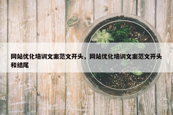 网站优化培训文案范文开头，网站优化培训文案范文开头和结尾