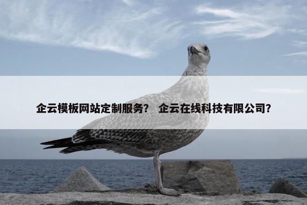 企云模板网站定制服务？ 企云在线科技有限公司？