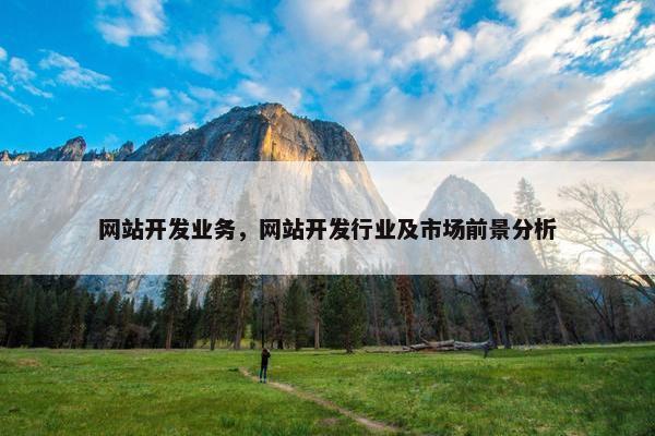 网站开发业务，网站开发行业及市场前景分析