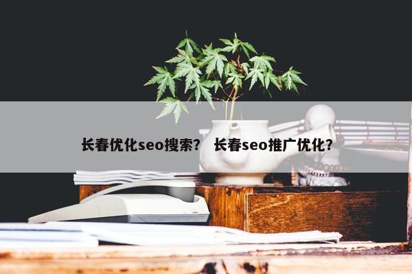 长春优化seo搜索？ 长春seo推广优化？