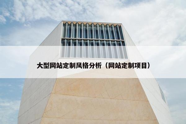 大型网站定制风格分析（网站定制项目）