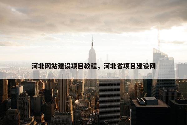 河北网站建设项目教程，河北省项目建设网