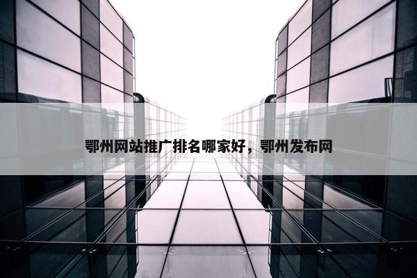 鄂州网站推广排名哪家好，鄂州发布网