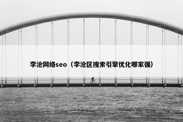 李沧网络seo（李沧区搜索引擎优化哪家强）