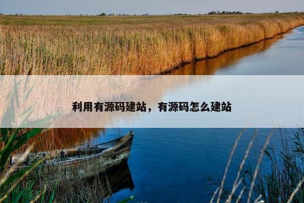 利用有源码建站，有源码怎么建站