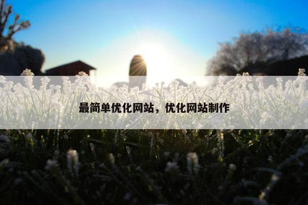 最简单优化网站，优化网站制作