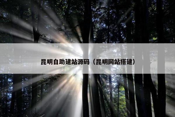 昆明自助建站源码（昆明网站搭建）