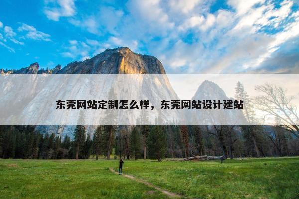 东莞网站定制怎么样，东莞网站设计建站
