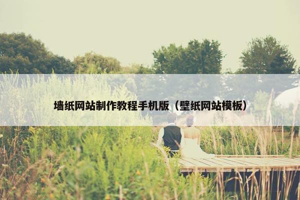 墙纸网站制作教程手机版（壁纸网站模板）