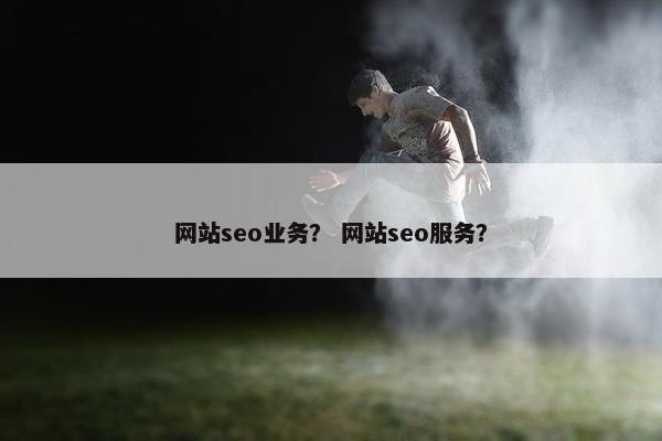 网站seo业务？ 网站seo服务？