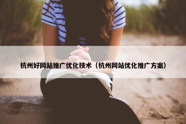 杭州好网站推广优化技术（杭州网站优化推广方案）
