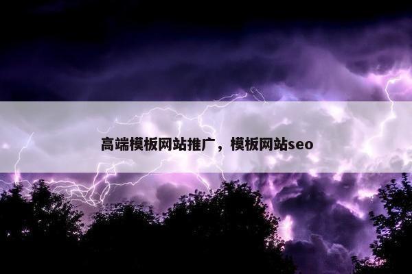 高端模板网站推广，模板网站seo