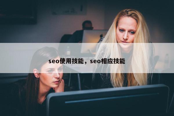 seo使用技能，seo相应技能