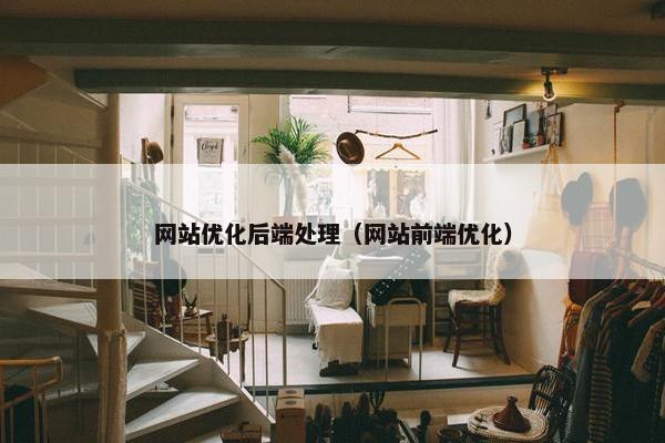 网站优化后端处理（网站前端优化）