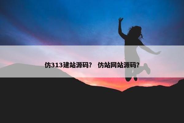 仿313建站源码？ 仿站网站源码？
