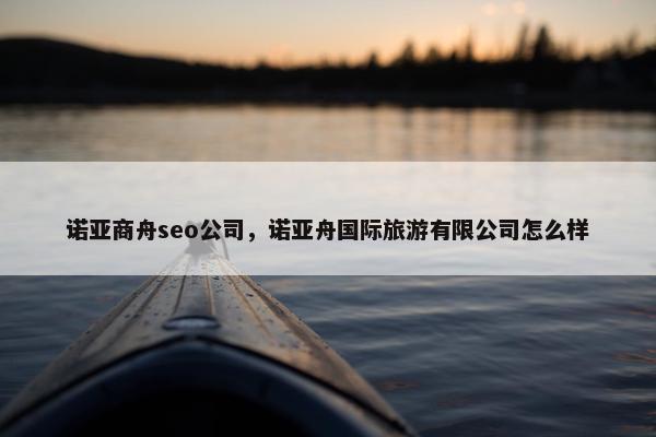诺亚商舟seo公司，诺亚舟国际旅游有限公司怎么样