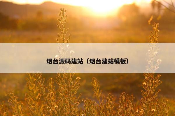 烟台源码建站（烟台建站模板）