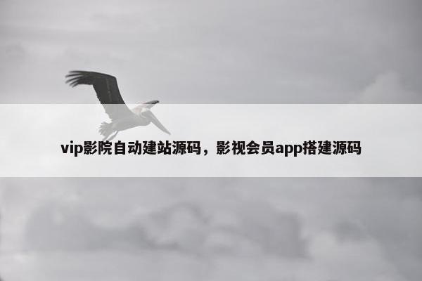 vip影院自动建站源码，影视会员app搭建源码