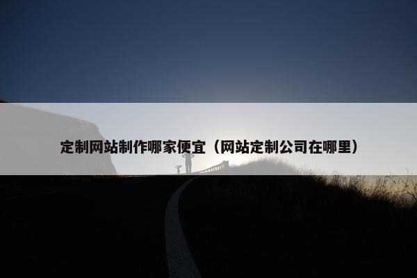 定制网站制作哪家便宜（网站定制公司在哪里）