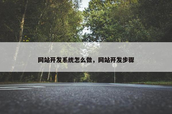 网站开发系统怎么做，网站开发步骤