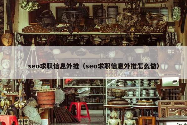 seo求职信息外推（seo求职信息外推怎么做）