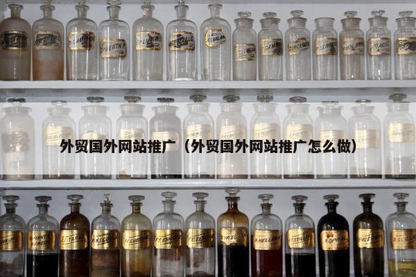 外贸国外网站推广（外贸国外网站推广怎么做）