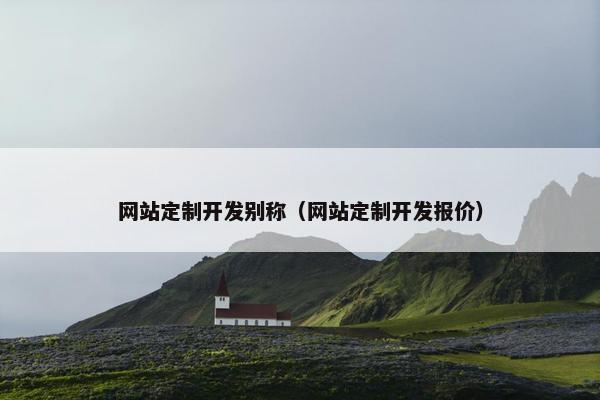 网站定制开发别称（网站定制开发报价）