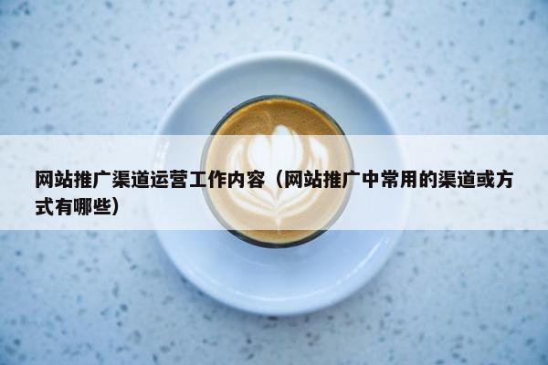 网站推广渠道运营工作内容（网站推广中常用的渠道或方式有哪些）