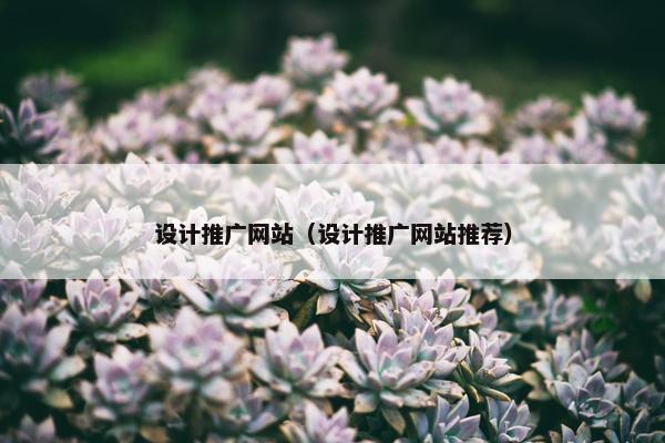 设计推广网站（设计推广网站推荐）