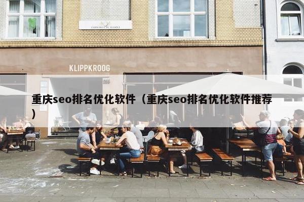 重庆seo排名优化软件（重庆seo排名优化软件推荐）