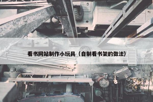 看书网站制作小玩具（自制看书架的做法）