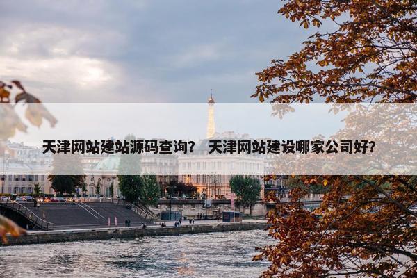 天津网站建站源码查询？ 天津网站建设哪家公司好？