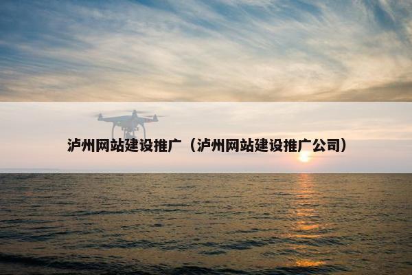 泸州网站建设推广（泸州网站建设推广公司）