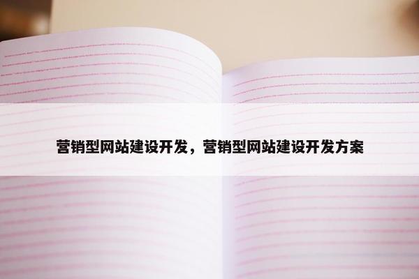 营销型网站建设开发，营销型网站建设开发方案