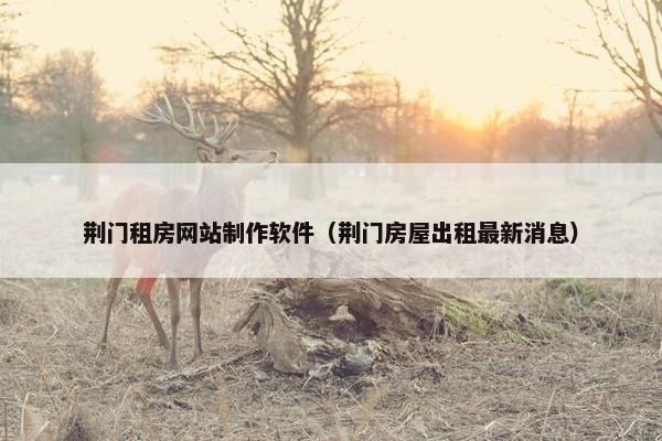 荆门租房网站制作软件（荆门房屋出租最新消息）