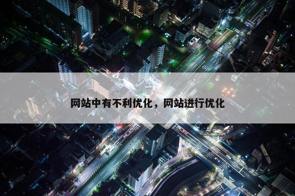 网站中有不利优化，网站进行优化