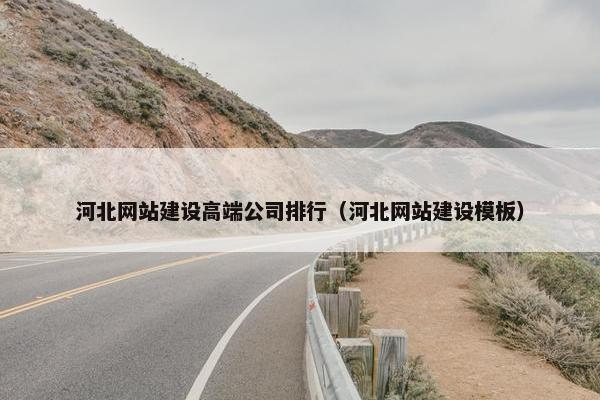 河北网站建设高端公司排行（河北网站建设模板）
