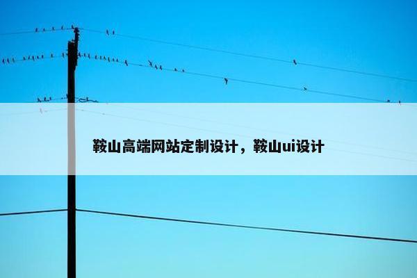 鞍山高端网站定制设计，鞍山ui设计