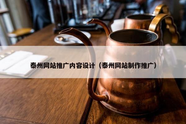 泰州网站推广内容设计（泰州网站制作推广）