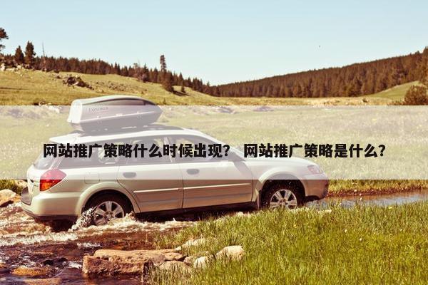 网站推广策略什么时候出现？ 网站推广策略是什么？