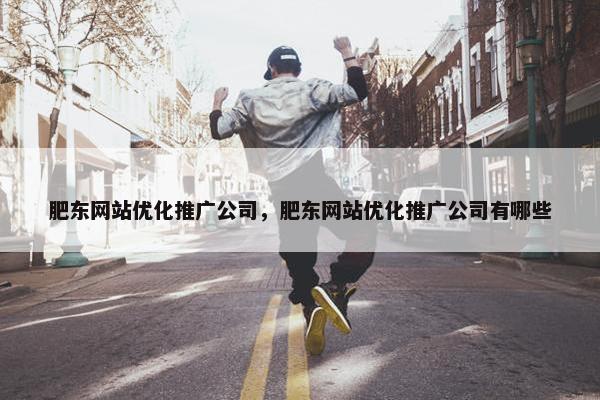 肥东网站优化推广公司，肥东网站优化推广公司有哪些