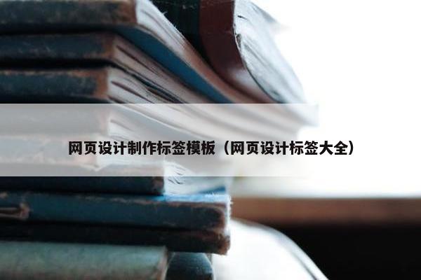 网页设计制作标签模板（网页设计标签大全）