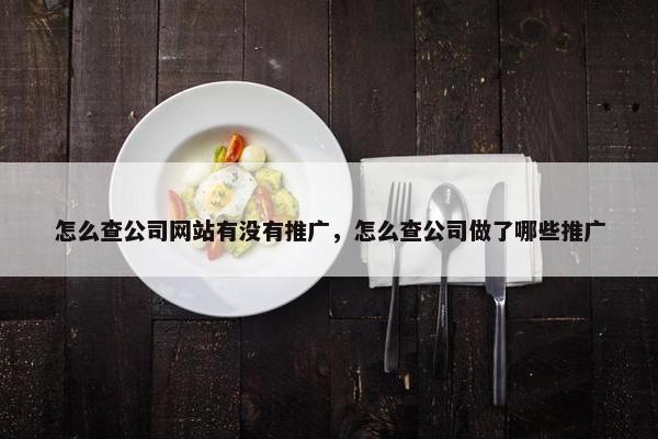 怎么查公司网站有没有推广，怎么查公司做了哪些推广