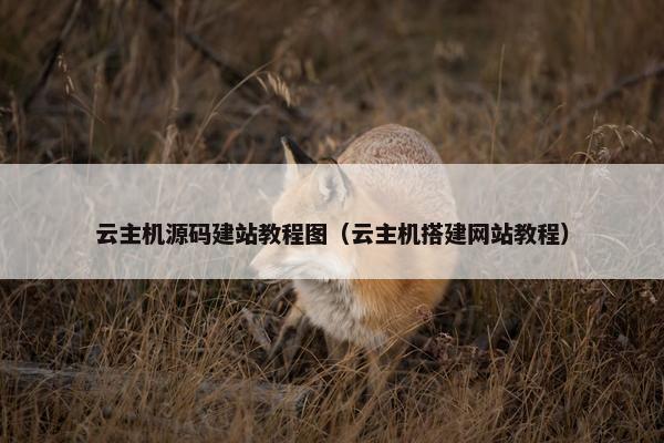 云主机源码建站教程图（云主机搭建网站教程）