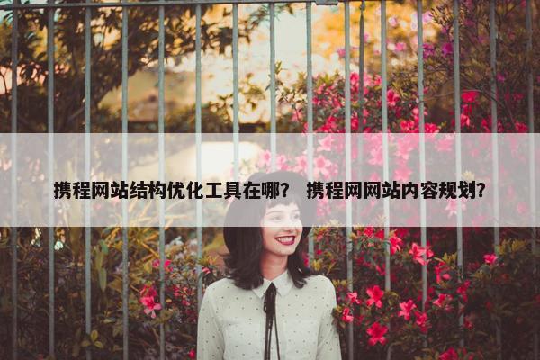 携程网站结构优化工具在哪？ 携程网网站内容规划？